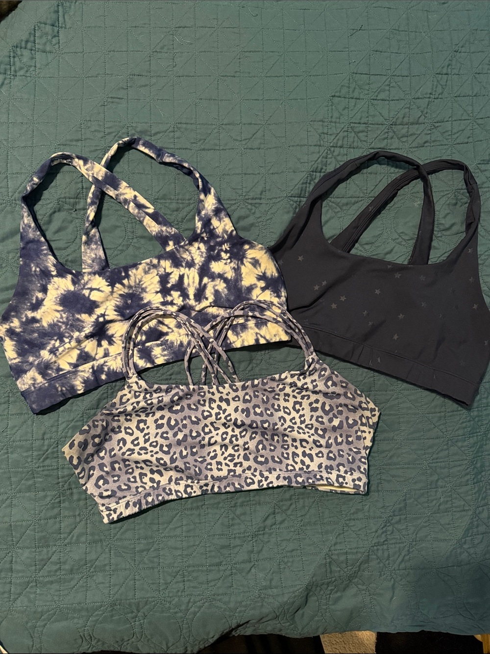 Women’s GapFit Sports Bras - Tie-Dye, Black & Leopard Print Pack